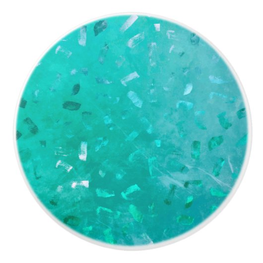 Türkischer Glitzer Keramikknauf (Vorderseite)