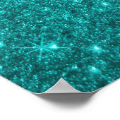 Türkischer Glitzer Monogram Poster (Ecke)