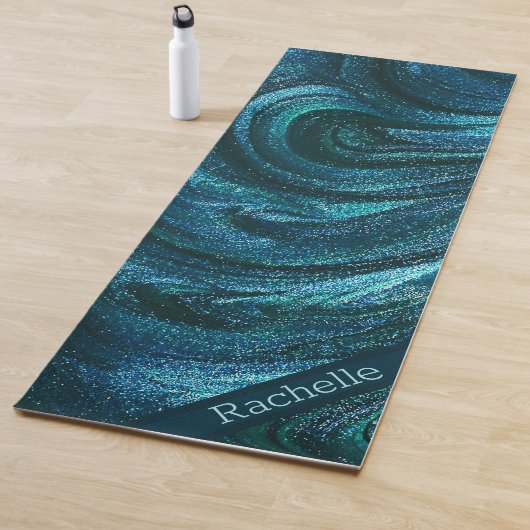 Türkischer Glitzer Wirbel Yogamatte (Beispiel)