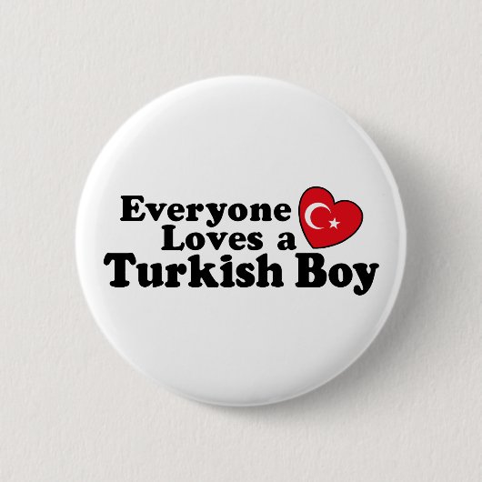 Türkischer Junge Button (Vorderseite)