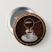 Türkischer Kaffee Button (Vorne & Hinten)