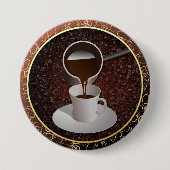 Türkischer Kaffee Button (Vorderseite)
