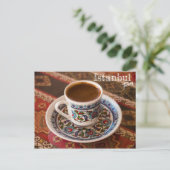 Türkischer Kaffee in Istanbul, Türkei Postkarte (Stehend Vorderseite)