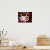 Türkischer Kaffee und Obst Poster (Küche)