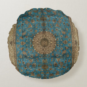 Türkischer Kilim Antik Rundes Kissen