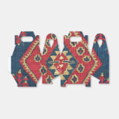 Türkischer Kilim Tepet Rug Antique Red Blue Geschenkschachtel (Ungefaltet)