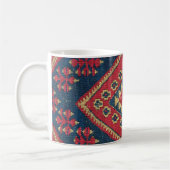Türkischer Kilim Tepet Rug Antique Red Blue Kaffeetasse (Links)