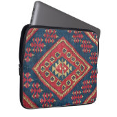 Türkischer Kilim Tepet Rug Antique Red Blue Laptopschutzhülle (Vorne Rechts)