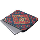 Türkischer Kilim Tepet Rug Antique Red Blue Laptopschutzhülle (Vorne Knopf)