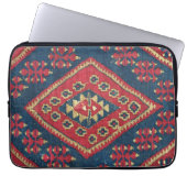 Türkischer Kilim Tepet Rug Antique Red Blue Laptopschutzhülle (Vorderseite)