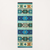 Türkischer Kilim Tepet Rug Blue Green Yogamatte (Vorderseite)