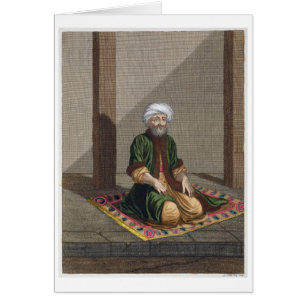 Türkischer Mann, betend, 18. Jahrhundert (Stich)