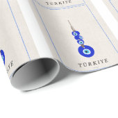 Türkischer Nazar Böser Blick Schutz Geschenkpapier (Rolleneckpunkt)