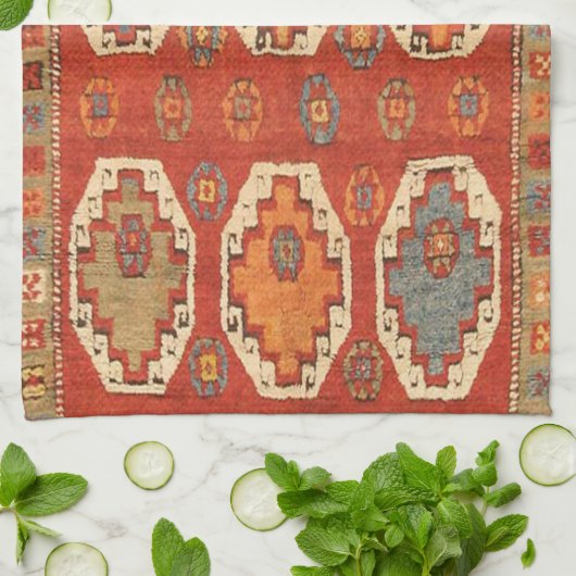 Türkischer Persischer Teppich Geschirrtuch (Gefaltet)