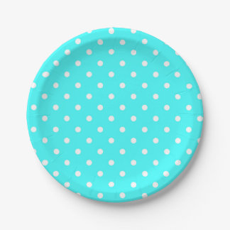 Türkischer Polka Punkt moderner Glamour Pappteller