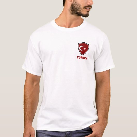 Türkischer Schildflagge-T - Shirt (Vorderseite)