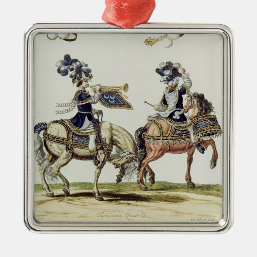 Türkischer Schlagzeuger und Trompeter Ornament Aus Metall (Vorne)