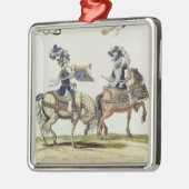 Türkischer Schlagzeuger und Trompeter Ornament Aus Metall (Links)