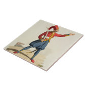 Türkischer Soldat, 'von den Kostümen vom Fliese (Seite)