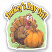 Türkischer Tag des Erntedanks Oversifizierter T -  Aufkleber (Vorderseite)