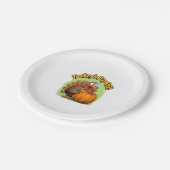 Türkischer Tag des Erntedanks Oversifizierter T - Pappteller (Schrägansicht)