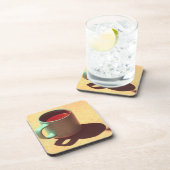 Türkischer Tasse-Cup mit Kaffee-Rich Foie Getränkeuntersetzer (Rechte Seite)