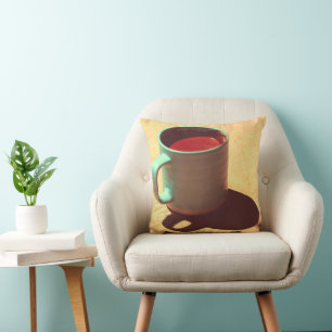 Türkischer Tasse-Cup mit Kaffee-Rich Foie Kissen