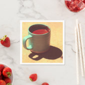 Türkischer Tasse-Cup mit Kaffee-Rich Foie Serviette (Beispiel)