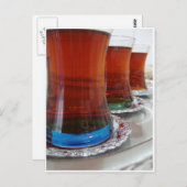 Türkischer Tee Postkarte (Vorne/Hinten)