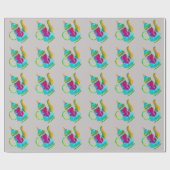 Türkischer Teekessel in Whimsikfarbe Geschenkpapier (Flach)