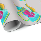 Türkischer Teekessel in Whimsikfarbe Geschenkpapier (Rolleneckpunkt)