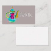 Türkischer Teekessel in Whimsikfarbe Mitteilungskarte (Vorne/Hinten)