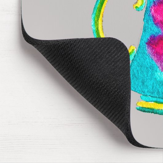 Türkischer Teekessel in Whimsikfarbe Mousepad (Ecke)