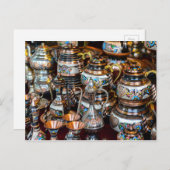 Türkischer Teekessel zum Verkauf in Istanbul Türke Postkarte (Vorne/Hinten)