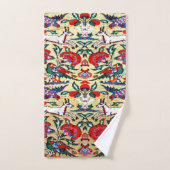 Türkischer Teppich aus der Antike, Tiere Badhandtuch Set (Handtuch)