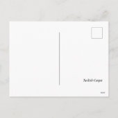 Türkischer Teppich Feiertagspostkarte (Rückseite)