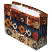 Türkischer Teppich Große Geschenktüte (Rückseite Schrägansicht)