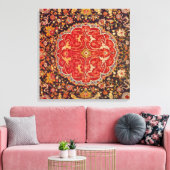 Türkischer Teppich Leinwanddruck (Insitu (Wohnzimmer))