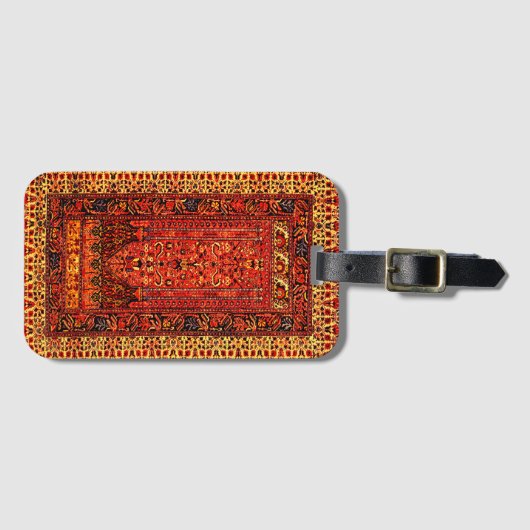 Türkischer Teppich oder Rug "Annie" Gepäckanhänger (Vorderseite (Horizontal))