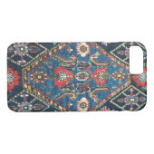 Türkischer Teppichboden aus der Antike, blau Case-Mate iPhone Hülle (Rückseite (Horizontal))