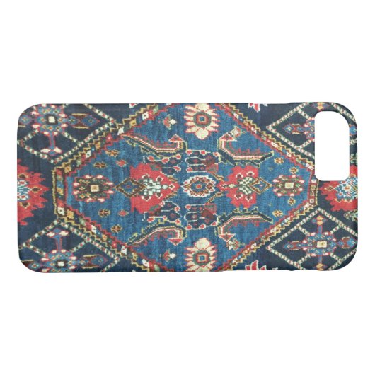 Türkischer Teppichboden aus der Antike, blau Case-Mate iPhone Hülle (Rückseite (Horizontal))