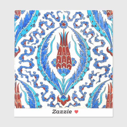 Türkischer Tulpe Aufkleber (Blatt)