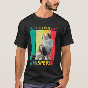 TÜRKISCHER VAN FLÜSTERER Katzenvater Lustig Retro T-Shirt