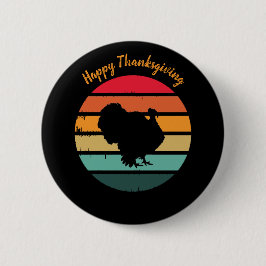 Türkischer Vogel-Erntedank erschüttert Vintager So Button