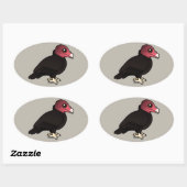 Türkischer Vulkan Ovaler Aufkleber (Blatt)