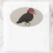 Türkischer Vulkan Ovaler Aufkleber (Tasche)