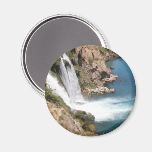 Türkischer Wasserfall Duden in Antalya Magnet (Vorderseite/Rückseite)