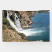 Türkischer Wasserfall Duden mit mediterranem Meer Banner (Horizontal)