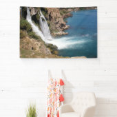 Türkischer Wasserfall Duden mit mediterranem Meer Banner (InSitu)