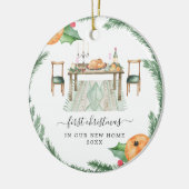 Türkisches Abendessen | Erste Weihnachts-Zuhause Keramik Ornament (Links)